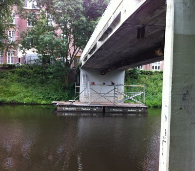 Constructieve noodmaatregelen fiets-, voetgangersbrug