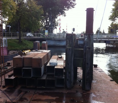 Restauratie dukdalven nabij sluis