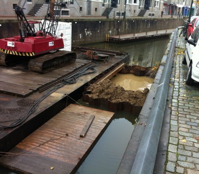 Inspectie kademuren binnenhaven historisch centrum