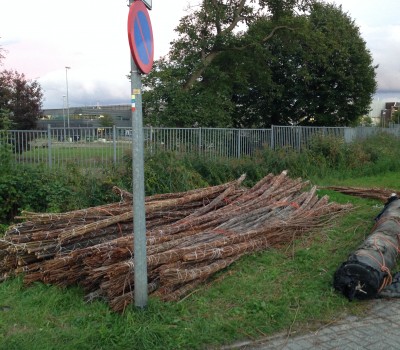 Steenbestorting invaart kanaal