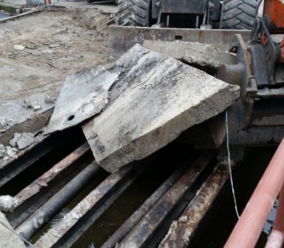 Reconstructie historische brug in oude binnenstad