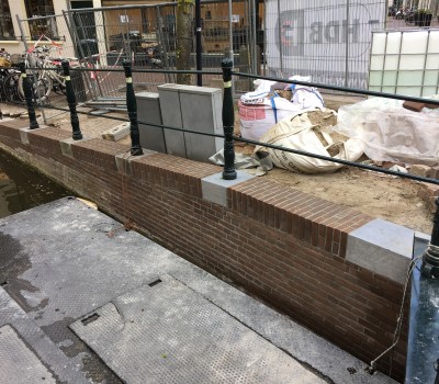 Reconstructie historische brug in oude binnenstad