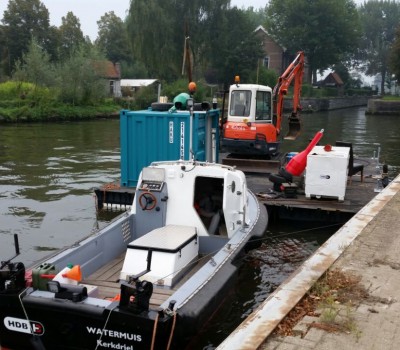 Inspecteren, in kaart brengen en opwaarderen betonning op rivier